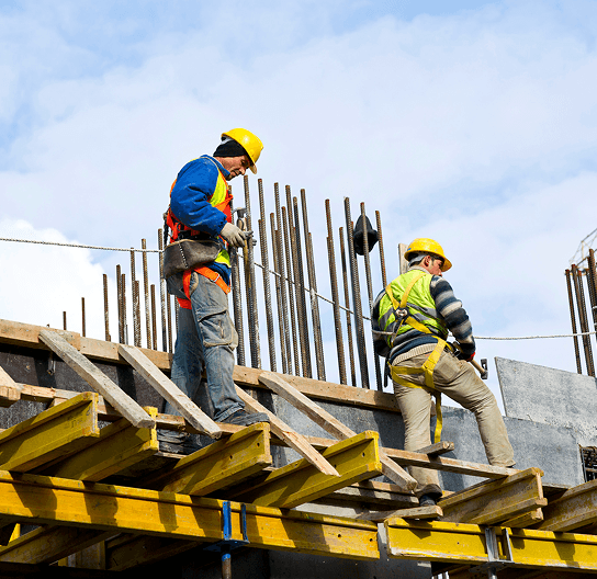 Construction workers at site